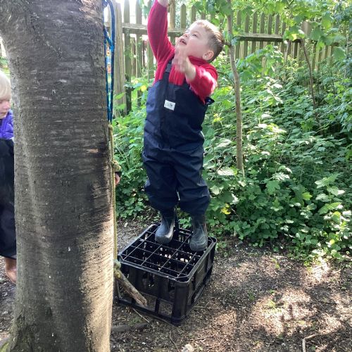 Building a Castle and Forest School fun
