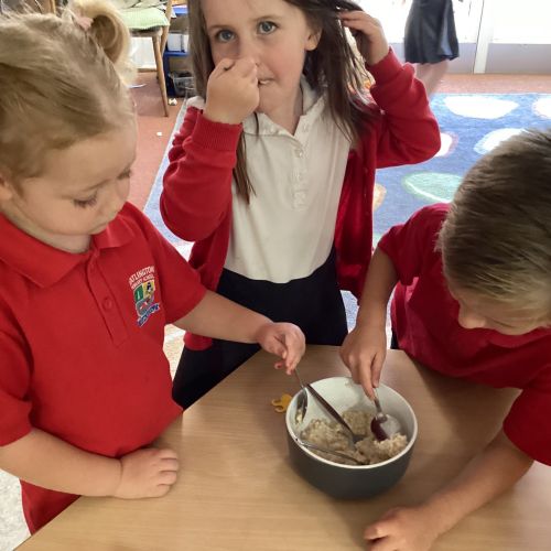 Making porridge for the Three Bears!