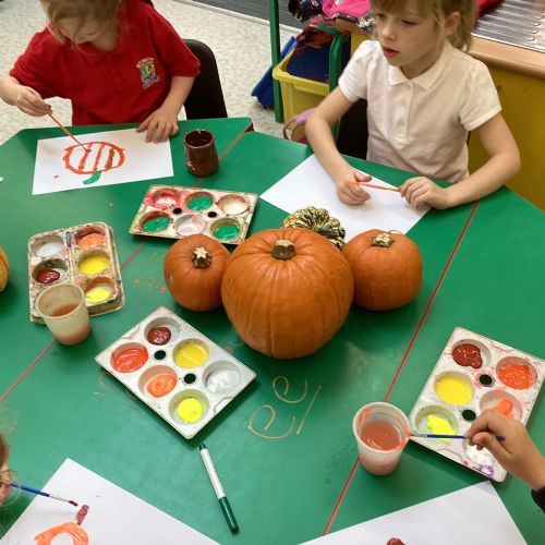 Term 1 - Week 6 - Painting Pumpkins