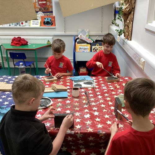 Making moon buggies in STEM week