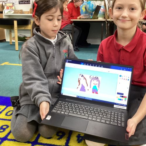 Week 6 - Computing with our buddies - creating self portraits using Paint