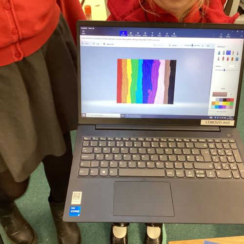 Week 3 - Creating Alma Thomas style painting using laptops