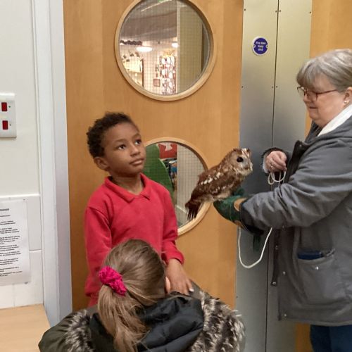 A special visitor landed today...