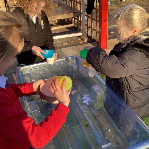 Week 5 - Move a puddle Science experiment