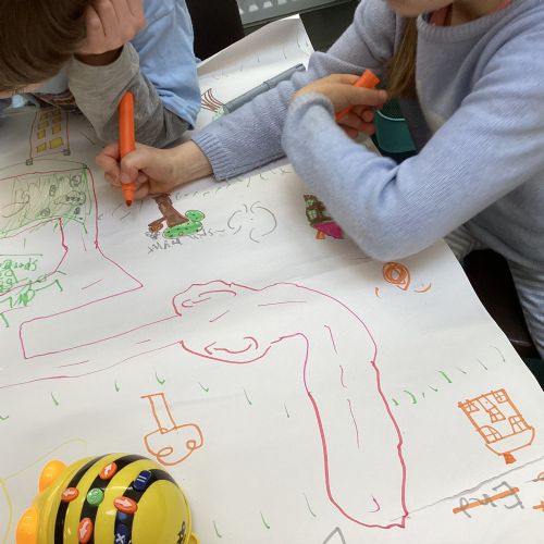 Term 3 - Week 6 - Making maps for Beebots with our buddies